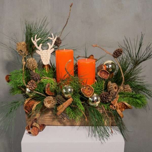 Rustic orange arrangement